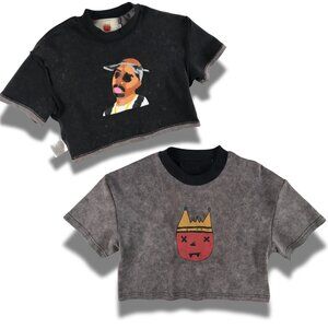 Reversible Cropped T-shirt TUPAC